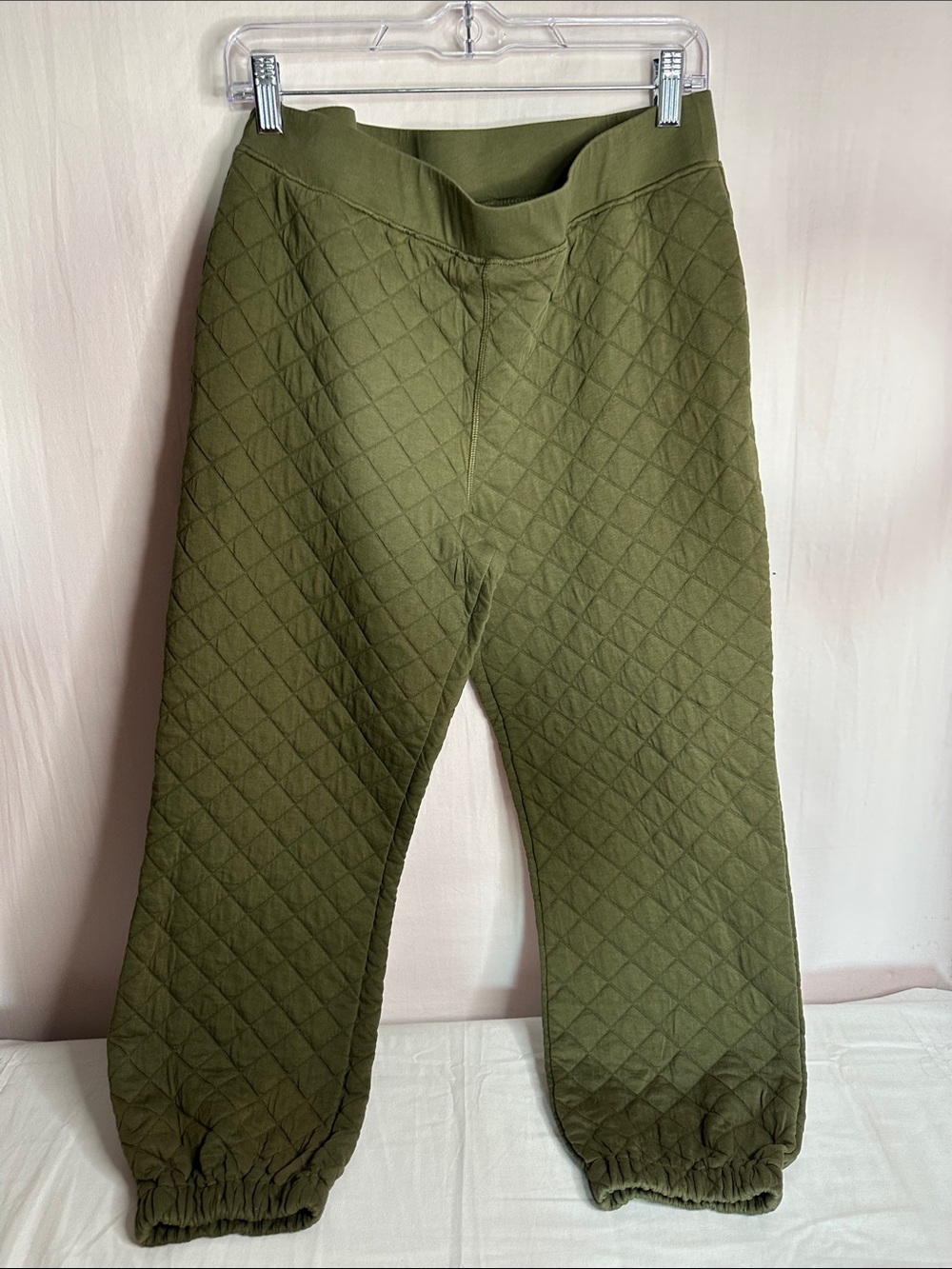 Mono B Olive Quilted Men’s Joggers